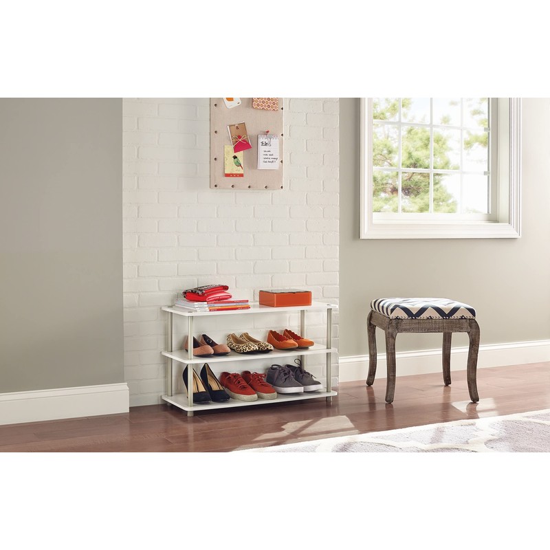 ClosetMaid 3-Tier Shelf Organizer Unit for Shoes, Accessories, Hats, Purses,