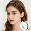 CAVIXO 4 Pack Headbands with Teeth Non-Slip Plastic for Women