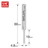 Trend Professional Pocket Cutter, 4.8mm Diameter, 1/4 Inch Shank, 19mm