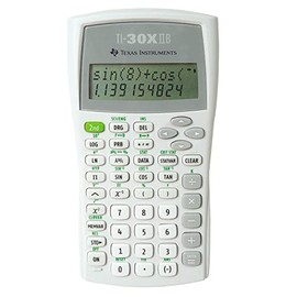 Texas Instruments TI-30 XIIB Two Line Battery Operated School Calculator White