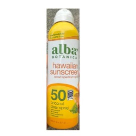 Alba Botanica Broad Spectrum Sunscreen Spray SPF 50 Coconut 6pk 6 oz (check BB!)