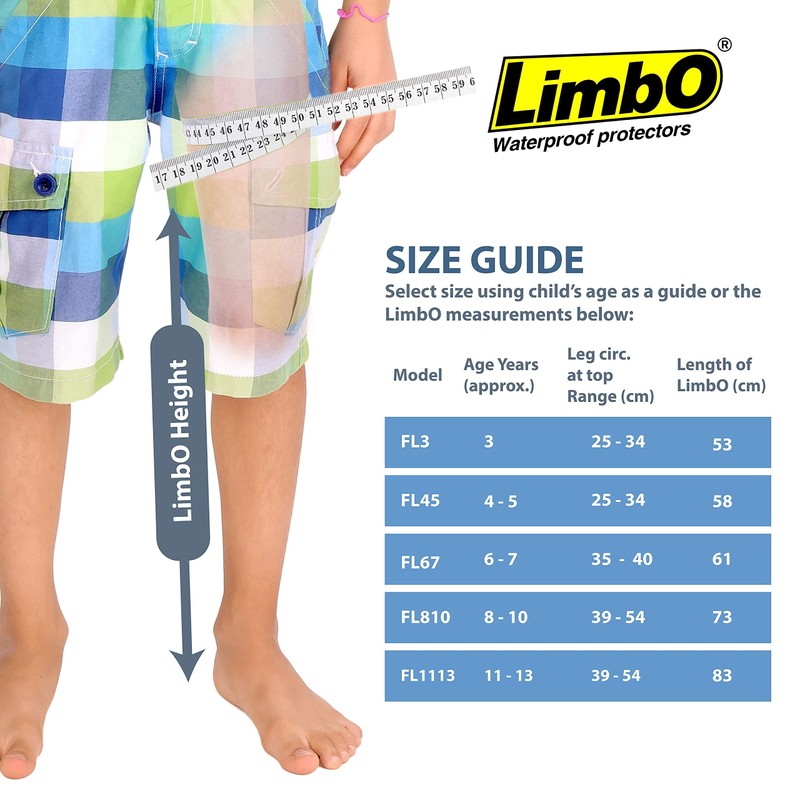 LimbO Waterproof Protectors Child Full Leg Cast Cover (FL1113 -