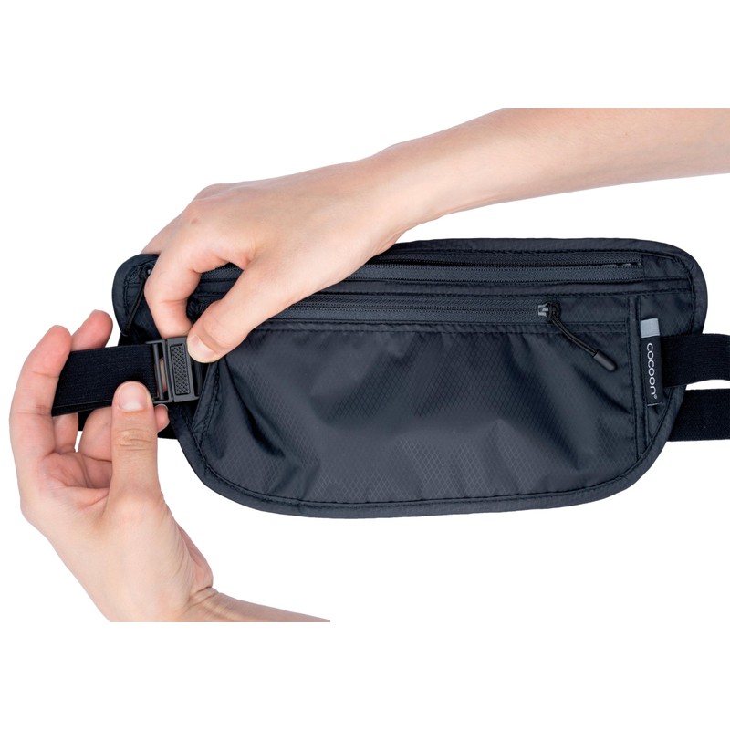 COCOON Travel Waist Wallet - Lightweight Travel Waist Bag, phantom