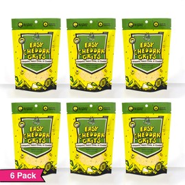 Delicious Spicy Jalapeno Yellow Corn Grits with Hatch Green Chile, Garlic, Cheddar. Six 6oz Packs 170 Grams Each. Just Add Water to Make Famous New Mexico Hatch Chile. Great for Easy Meal, Camping