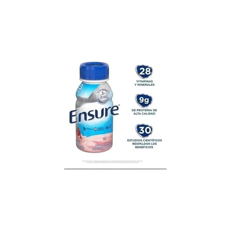 Abbott - Abbot Ensure, Sabor Fresa - 16 Envases de
