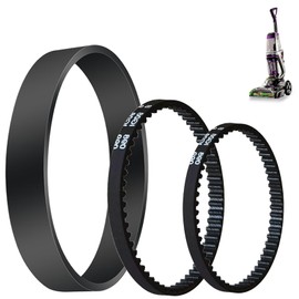 3 Pack Vacuum Belts Replacement for Bissell ProHeat 2X Revolution Pet Pro Cleaner, Vacuum Cleaner Belts Replace Part Number 1611129, 1611130, 1606428, Fit Models: 1986, 1964, 2007, 2007P Series