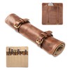 Angus Stoke knife roll bag, genuine buffalo leather - chef's