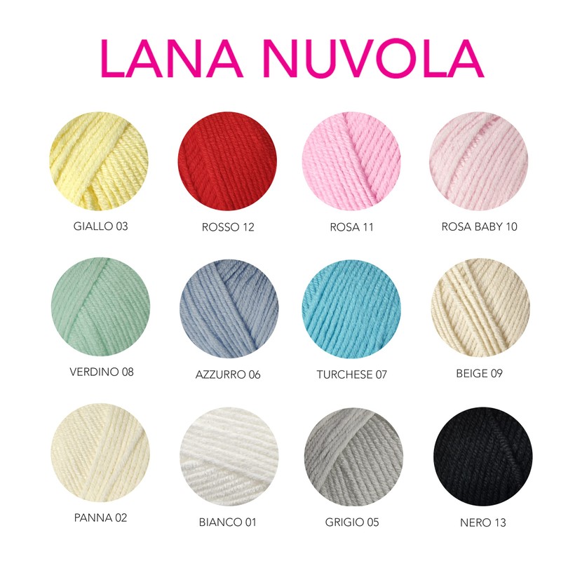Fabric rolls, balls of super soft Nuvola wool 300 g