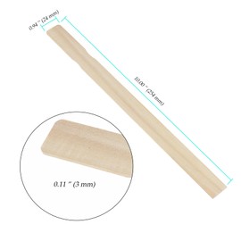 NINGWAAN 100 PCS 10 inch Wooden Paint Sticks, Wood Paint Mixing Paddles Stir Sticks for DIY Craft, Garden Plant Labels