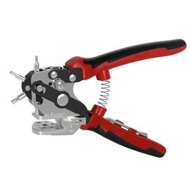 GLOSKIN Hole Punch for Leather, Belt Hole Puncher, with Balanced Rotary Discs, Belt Hole Pliers, for Watch Straps, DIY, Handmade, Paper Jam and Other Hole Punching Tools