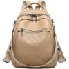 Mochilas para Mujer 3 en 1 Cuero PU Impermeable Antirrobo