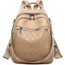 Mochilas para Mujer 3 en 1 Cuero PU Impermeable Antirrobo Gran Capacidad