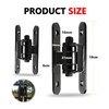 2 Pack Heavy Duty Outdoor Gate Hinges with Sealed Bearings,