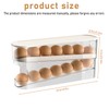Egg Holder for Refrigerator, PRITOK 2 Layers Automatic Egg Container