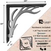 Starby Elk Lodge Antler Heavy Duty Steel Fireplace Mantel Brackets,