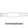 Connector/sleeve with O-ring for two flexible condensate hoses with a