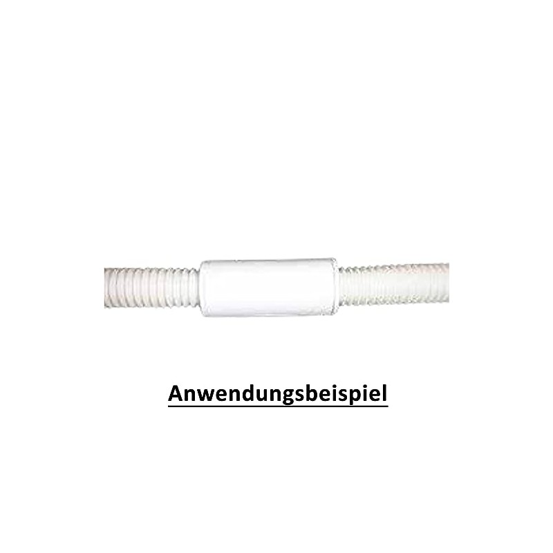 Connector/sleeve with O-ring for two flexible condensate hoses with a