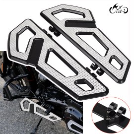 Unbranded CNC Cut Front Driver Floorboards Footboards For Harley Road Glide Softail FLD US