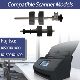 Pick Roller Scanner Exchange Roller Kit Compatible with Fujitsu ScanSnap iX500 iX1400 iX1500 iX1600,Pick Roller Set Kit Replace for PA03656-0001 PA03656-E976 PA03656-E958