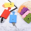 PATIKIL Retractable Key Case 2 Pack Felt Car Key Organiser