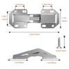 REDYA 20-Pack Hidden Hinges for Cabinet Doors Frameless Cabinet Hinges