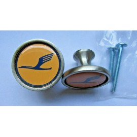 Lufthansa Cabinet Knobs, Lufthansa airlines Logo Cabinet Pulls / kitchen knobs