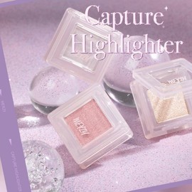 MERZY Capture Highlighter & Blusher Brush Set 2items, Color:01 Lavender Balance