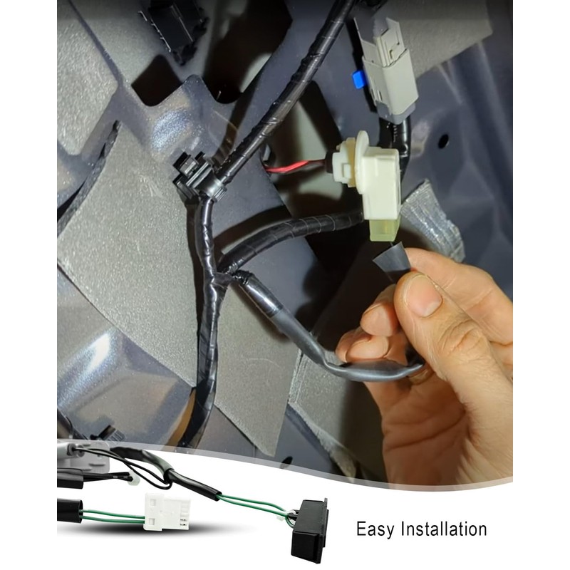 HUQUZN Rear License Plate Lamp Light Socket Wire Harness Fit