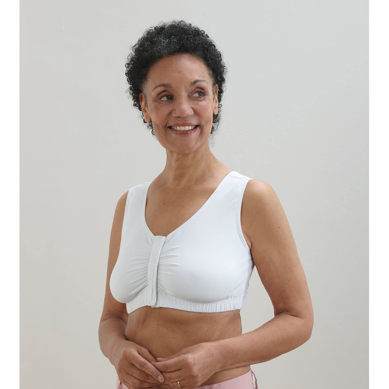 Women’s Front Closure Adaptive Bra - White MED