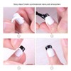 40 Sheets French Tip Nail Guides, Self-Adhesive Manicure Tips Guide