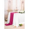 EVSGSONL 10 Pack Cheesecloth Table Runner Hot Pink,10 ft Gauze
