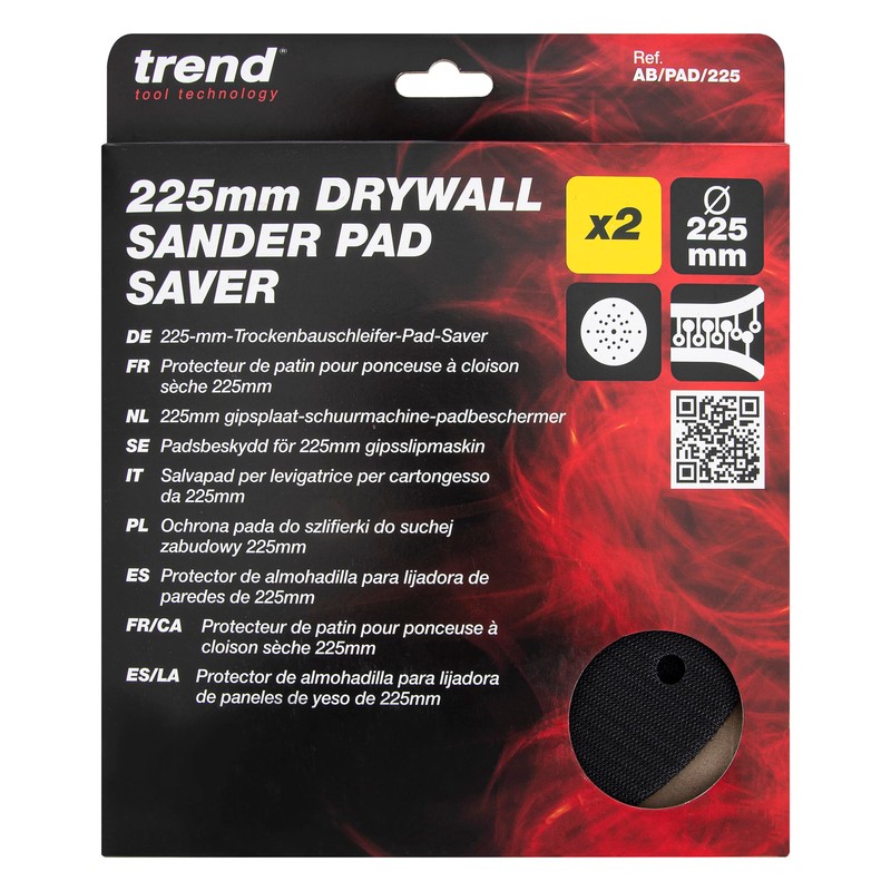 Trend 225 mm Pad Saver for Drywall ROS Sanders, 2