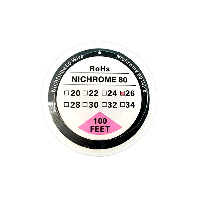 Nichrome 80 Wire Resistance Wire 100ft (30m) Spool 22-32G AWG