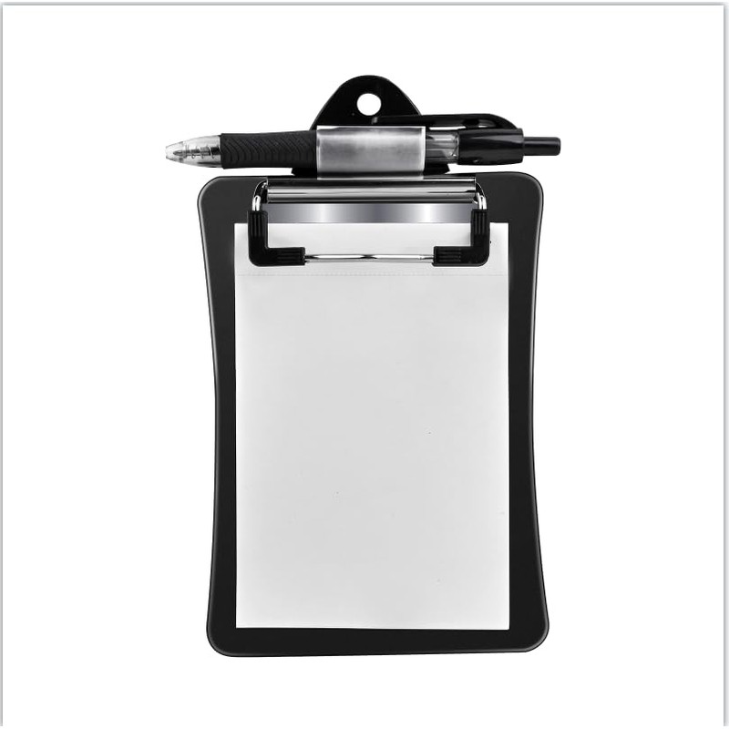 Clipco Mini Clipboard with Magnetic Back Includes Paper Pad and