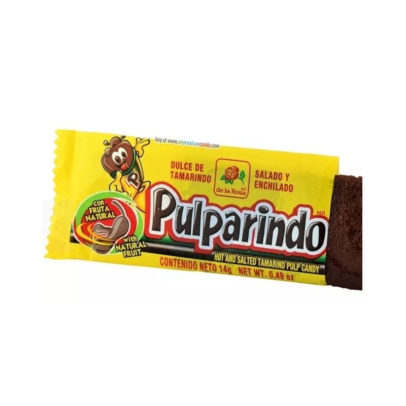 De La Rosa Pulparindo Original Flavor Mexican Tamarind Candy 20pc
