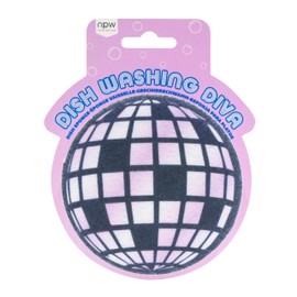 NPW - Esponja de cocina para discoteca, esponja de bola de discoteca, esponja de múltiples capas que no raya