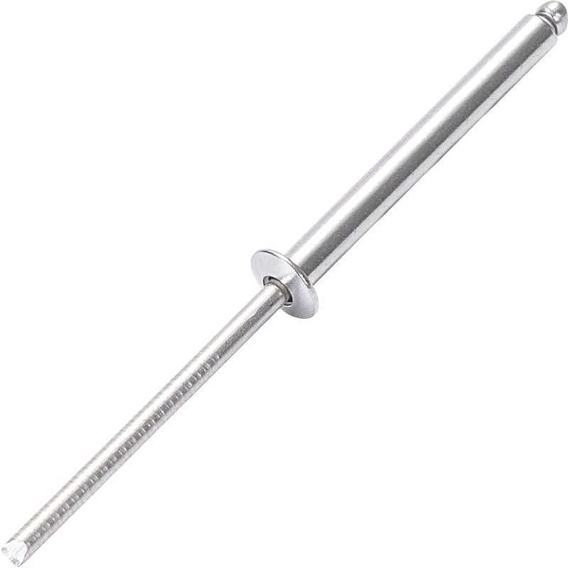 JIANDAXIN 30Pcs Stainless Steel Extra Long Blind Rivets, Long-Shaft Split
