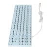 Gaming Keyboard USB Round 87 Keys Colorful Backlit Ergonomic Mechanical