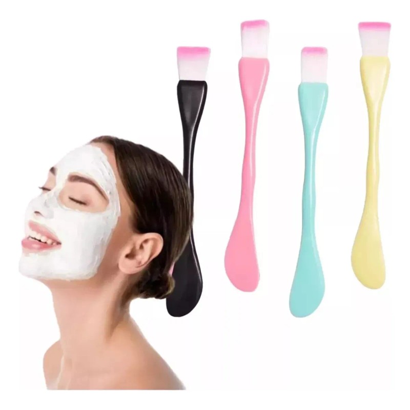 Brocha Japonesa Aplicador Mascarilla Cerda Suave Doble 3pz