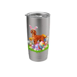Irish Setter Dog Easter Egg Hunt Bunny Ear Easter Sunday Stainless Steel Insulated Tumbler