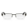 Read Optics Lesebrille für Herren 2,5, rechteckige Metallbrille, verstellbare Federscharniere