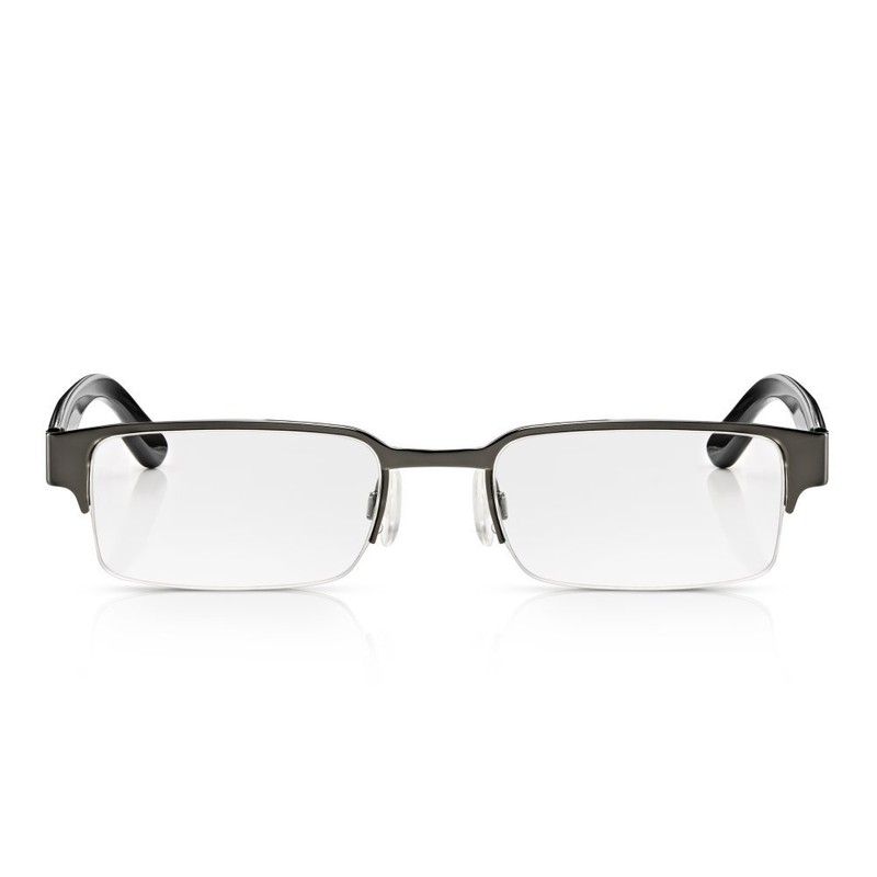 Read Optics Lesebrille für Herren 2,5, rechteckige Metallbrille, verstellbare Federscharniere