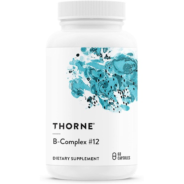 Thorne Research - B-Complex #12 - Vitamin B Complex with Active B12 and Folate - 60 Capsules