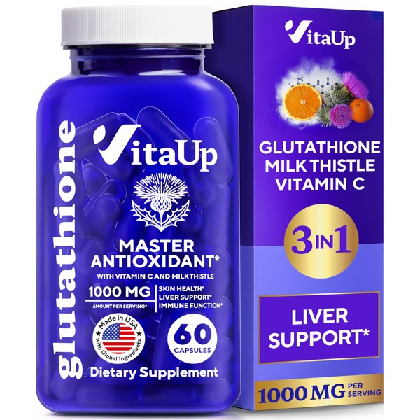 VitaUp VitaUp Reduced Glutathione Supplement 1000mg - USA Made Glutathione