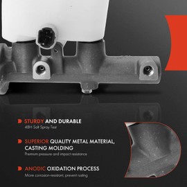 A-Premium Brake Master Cylinder with Reservoir and Cap Compatible with Toyota Vehicles - Tundra 2000 2001 2002 2003 2004 2005 2006 - Replace OE# 472010C010, 472010C011, 472010C012