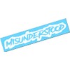 MISUNDERSTOOD 40"x5" Vinyl Decal Sticker Windshield Turbo Boost Lifted Lowered