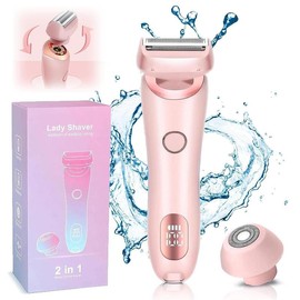 2 in 1 Electric Shaver, 1 Box Waterproof Wet & Dry Use Hair Removal Tool & Accessories, Safety Bikini Legs Underarm Hair Removal Tool for Women, Christmas Gift,  Electric Epilator Hair Removal,  Hair Removal Machine,  Hair Removal Kit
