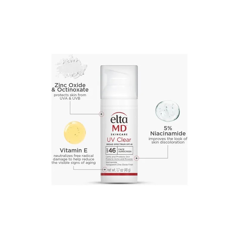 Elta Md Uv Clear Broad-spectrum Spf46 48 G