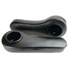 Madjax Black Arm Rests with Cup Holder Rear Seat Kit
