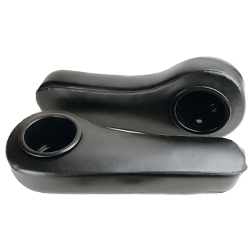 Madjax Black Arm Rests with Cup Holder Rear Seat Kit
